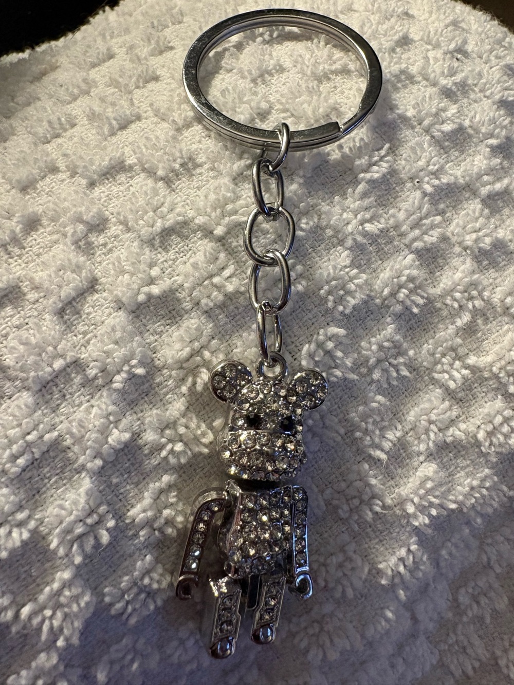Key Chain-Crystal Rhinestone Robot Keychain, Diamond Inlaid newt - Picture 5 of 7